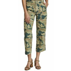 Free People Remy Pants Camo Printed Wide Leg High